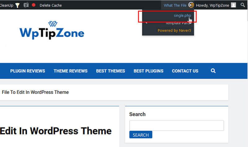 How To Find Which File To Edit In WordPress Theme