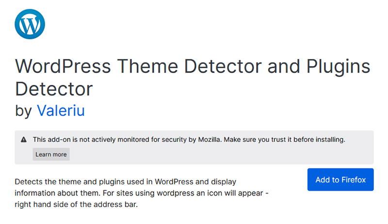 WordPress Theme and Plugins Detector - WP Theme Detection