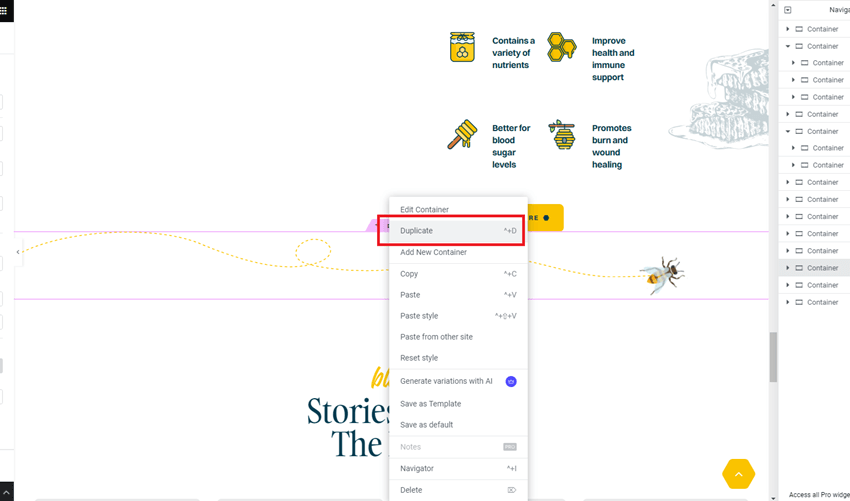 How To Duplicate Elements In Elementor